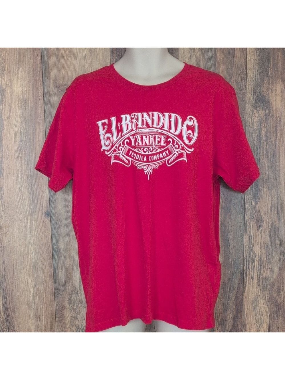 El Bandido Tequila Red Short Sleeve Graphic Tee XL                          M316